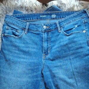 Old Navy Women's Medium Blue High-Rise Jeans